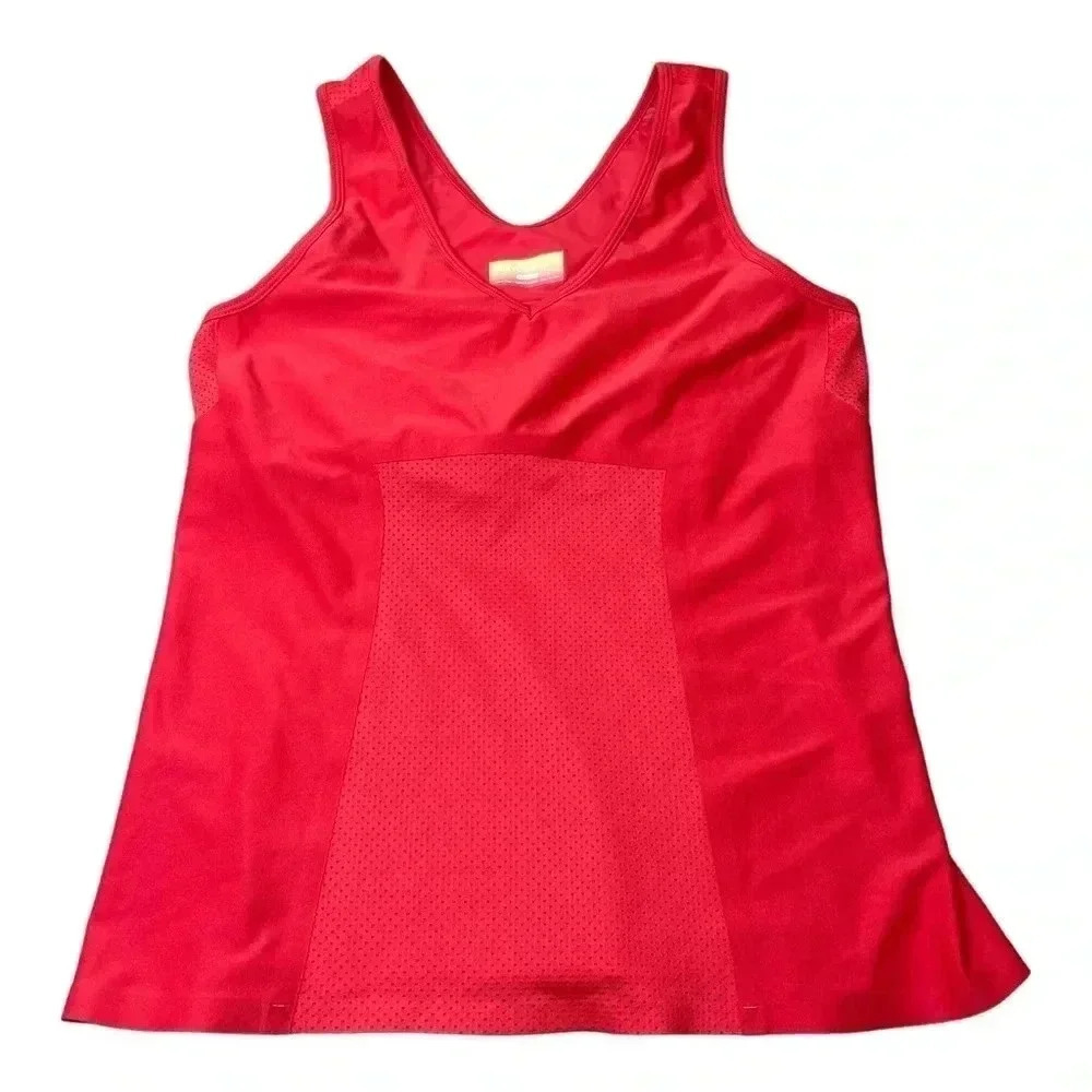 Roxy Athletix Red Active Racerback Top with Adjustable Bands Women’s size XL